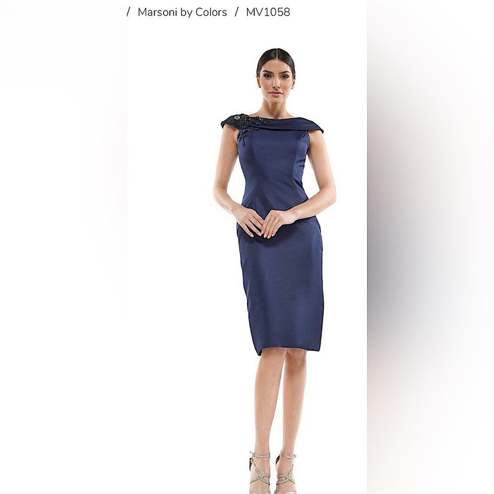 Marsony by colors dress formal cocktail dress size 20 Navy Blue